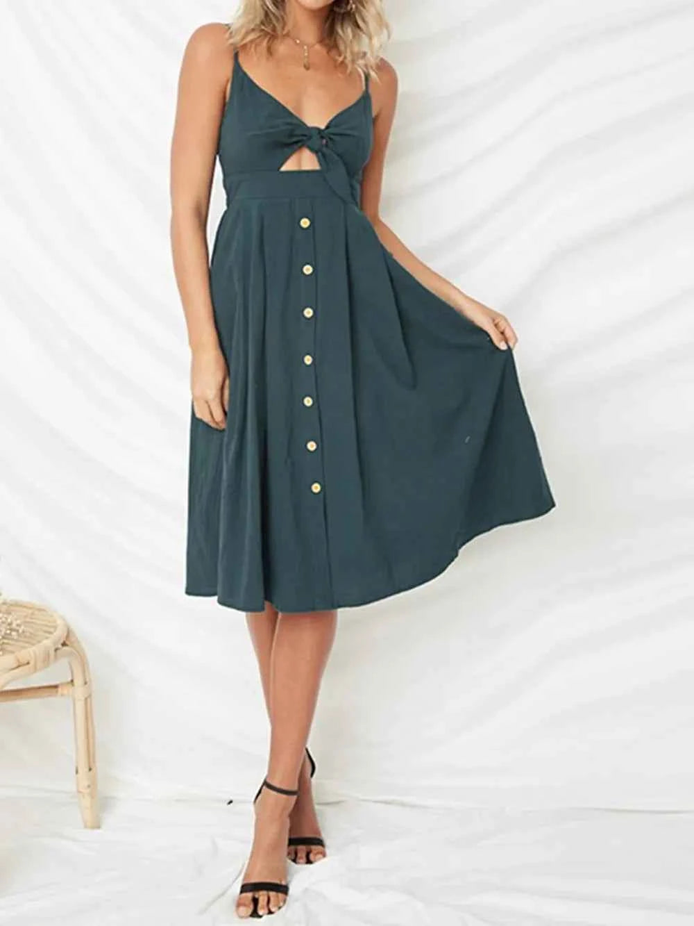 Cutout Sweetheart Neck Cami Dress - Stylish and Trendy Summer Fashion
