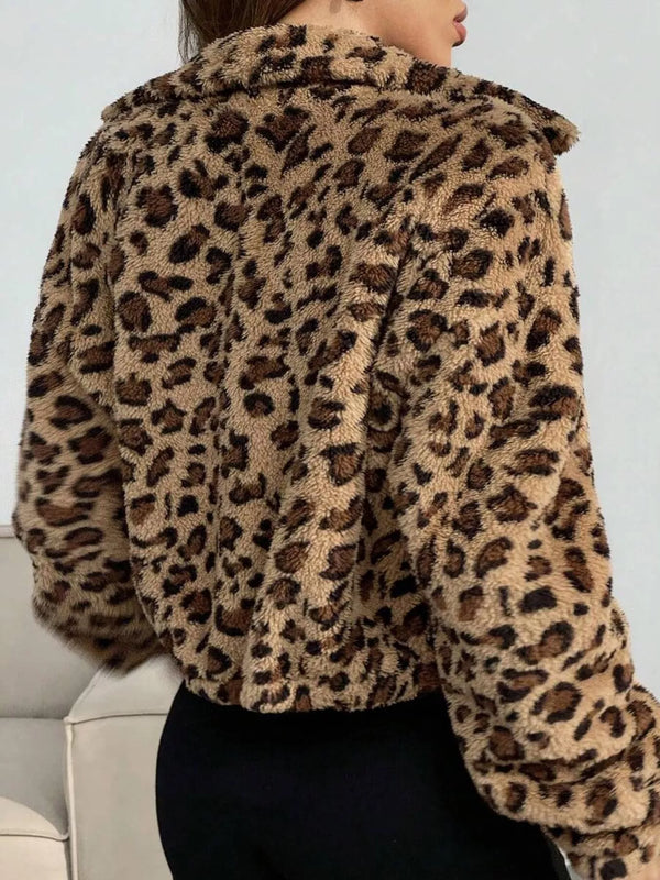 Cozy Leopard Print Jacket