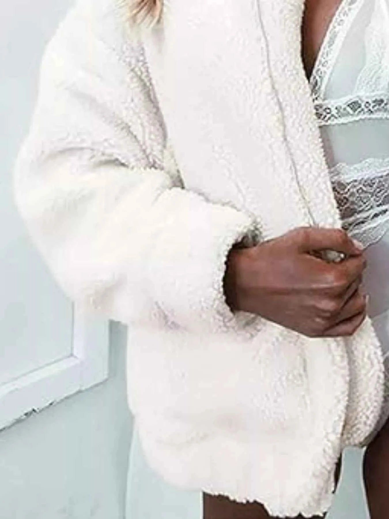 Full Size Plus Size Fleece Zip Up Jacket for Cozy Comfort