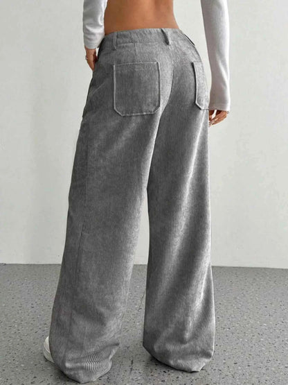 Wide Leg Corduroy Pants