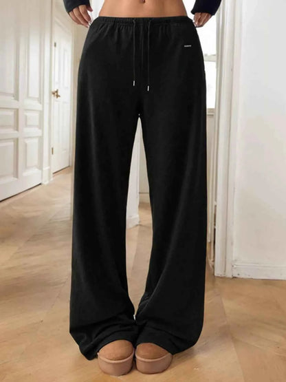 Relaxed Fit Drawstring Pants