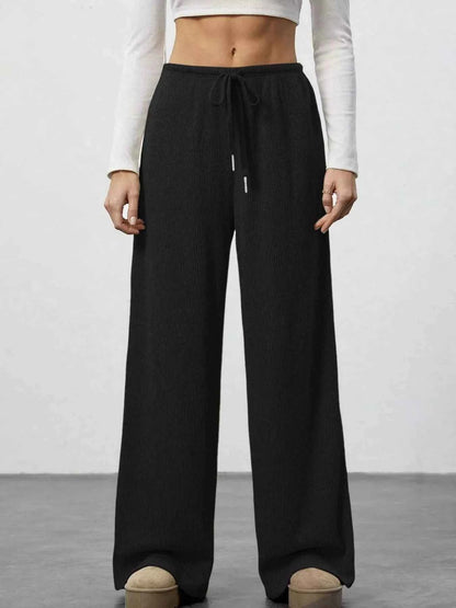 Relaxed Fit Wide Leg Pants
