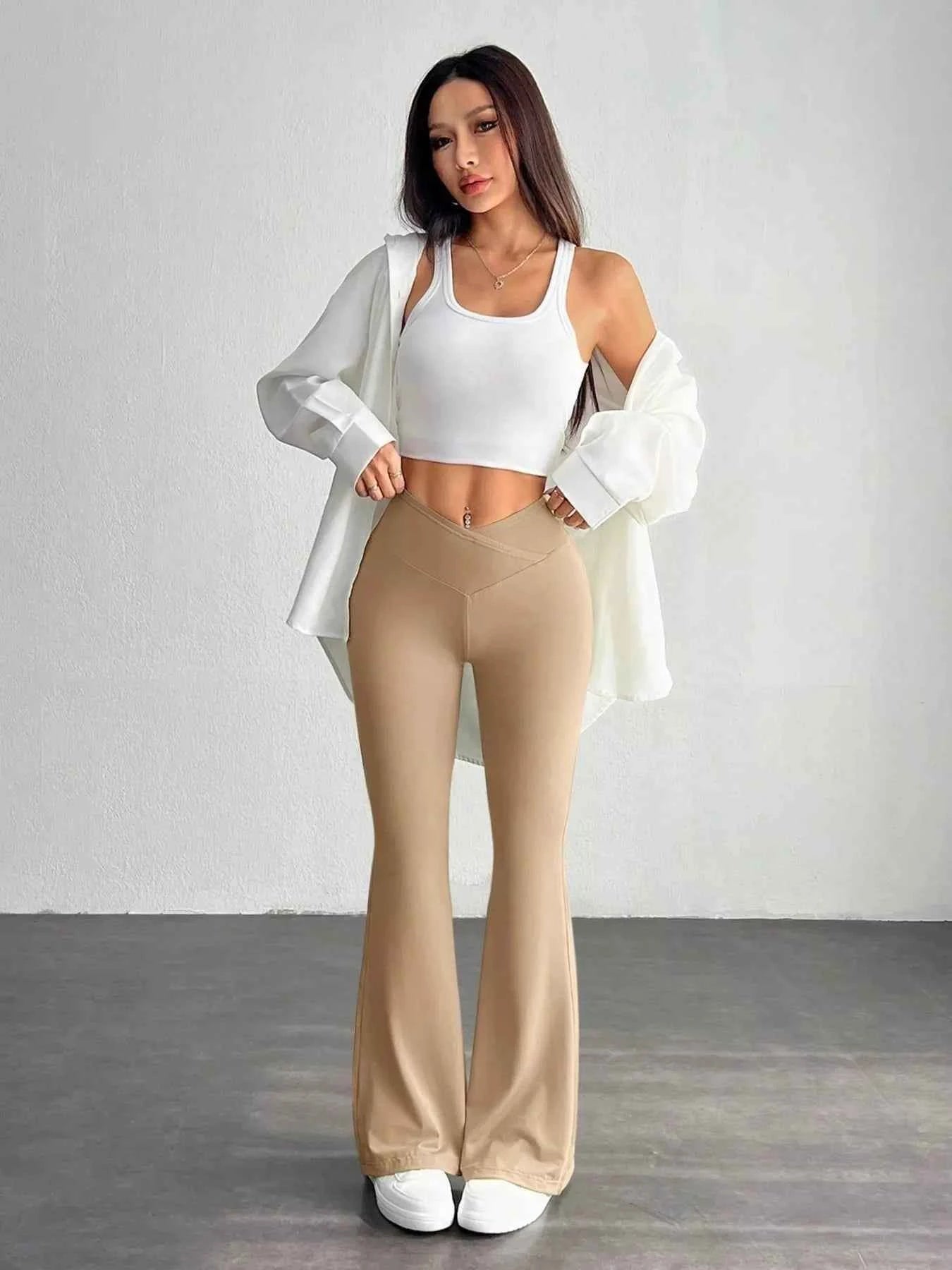 High-Waisted Flare Pants
