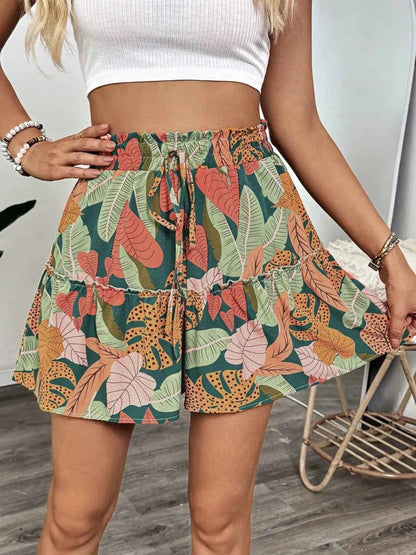 Tropical High Waist Shorts for Effortless Summer Style