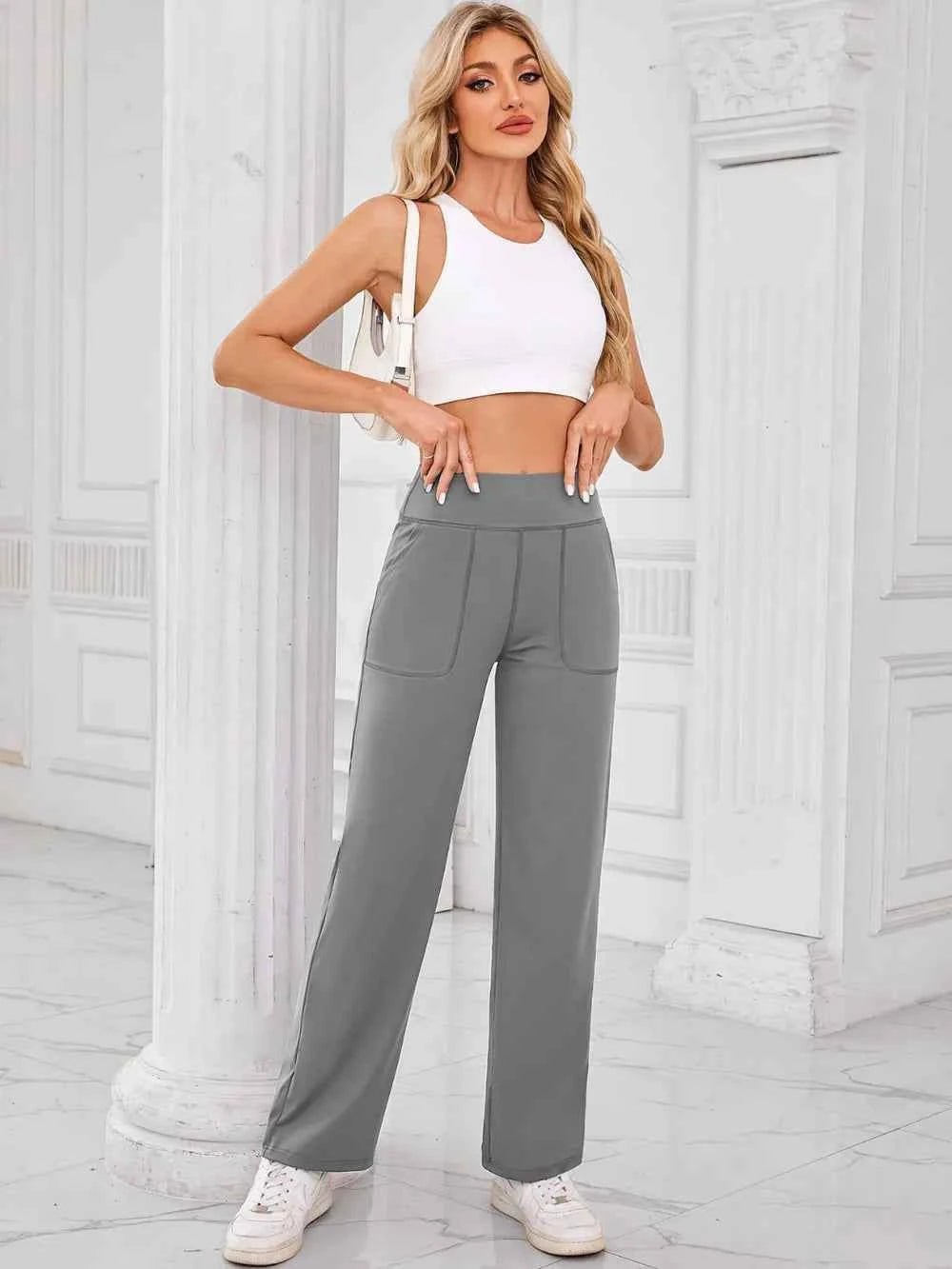 Lovelet High Waist Active Pants with Pockets