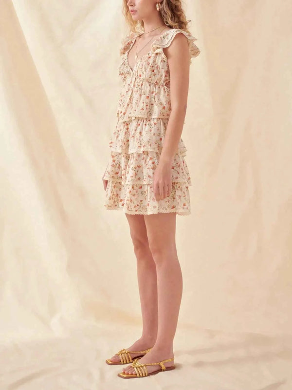 Floral Ruffle Mini Skirt for Effortless Style and Elegance