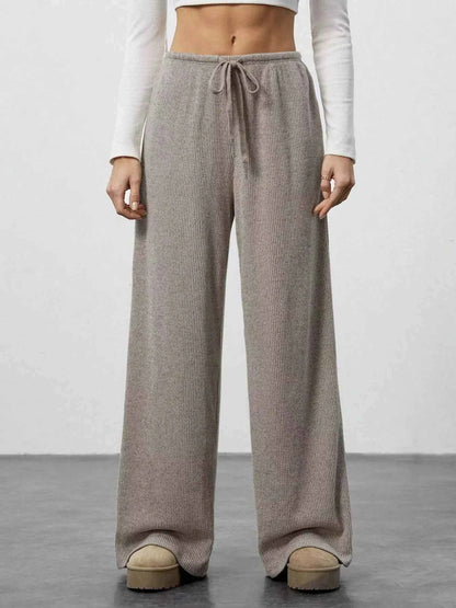 Relaxed Fit Wide Leg Pants