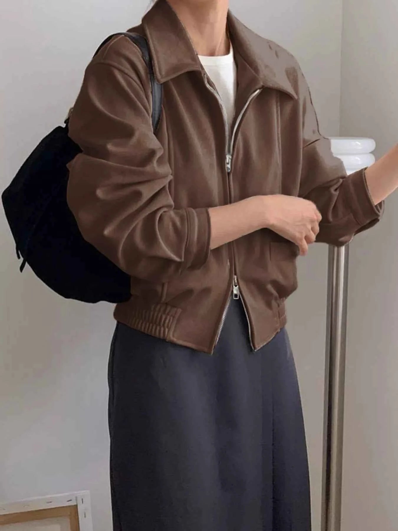 Zip Up Long Sleeve Jacket