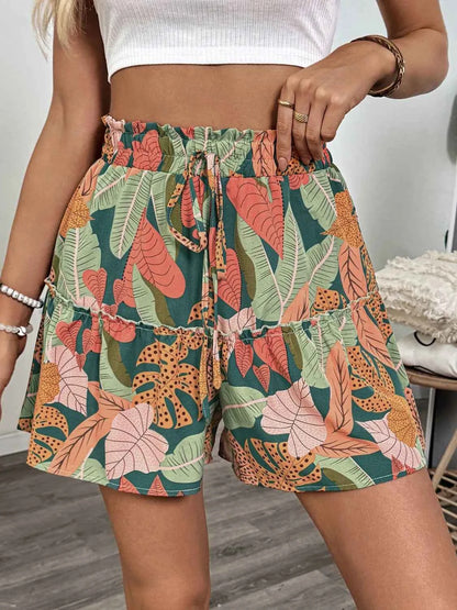Tropical High Waist Shorts for Effortless Summer Style