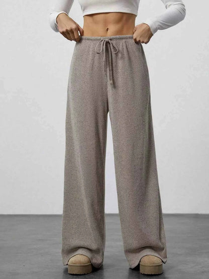Relaxed Fit Wide Leg Pants
