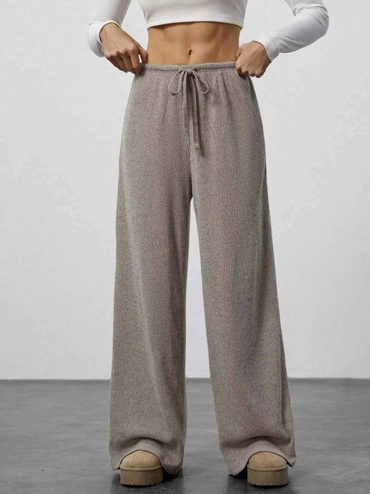 Relaxed Fit Wide Leg Pants