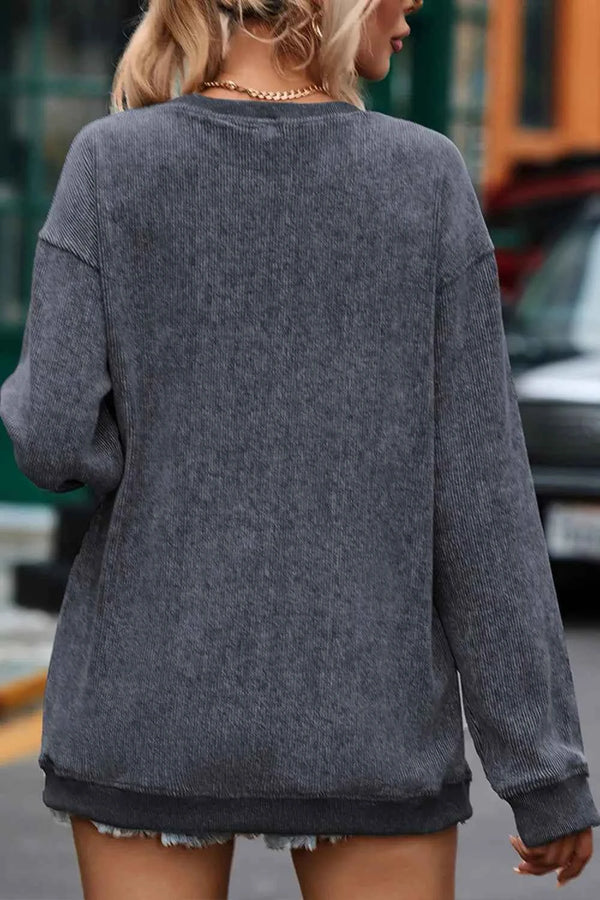 Sequin Candy Cane Sweatshirt for Festive Comfort and Style