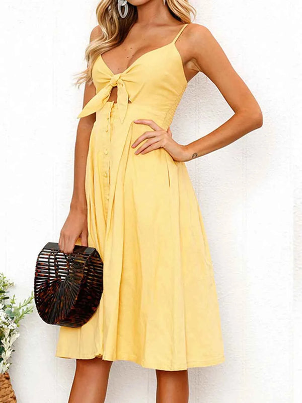 Cutout Sweetheart Neck Cami Dress - Stylish and Trendy Summer Fashion
