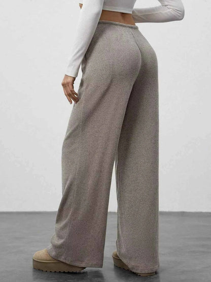 Relaxed Fit Wide Leg Pants