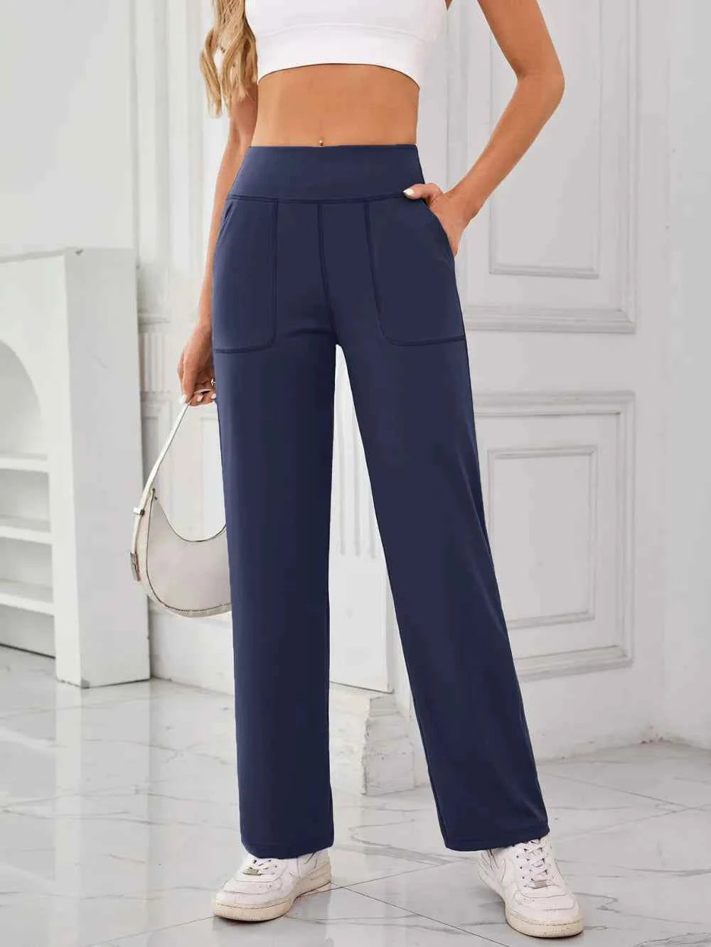 Lovelet High Waist Active Pants with Pockets