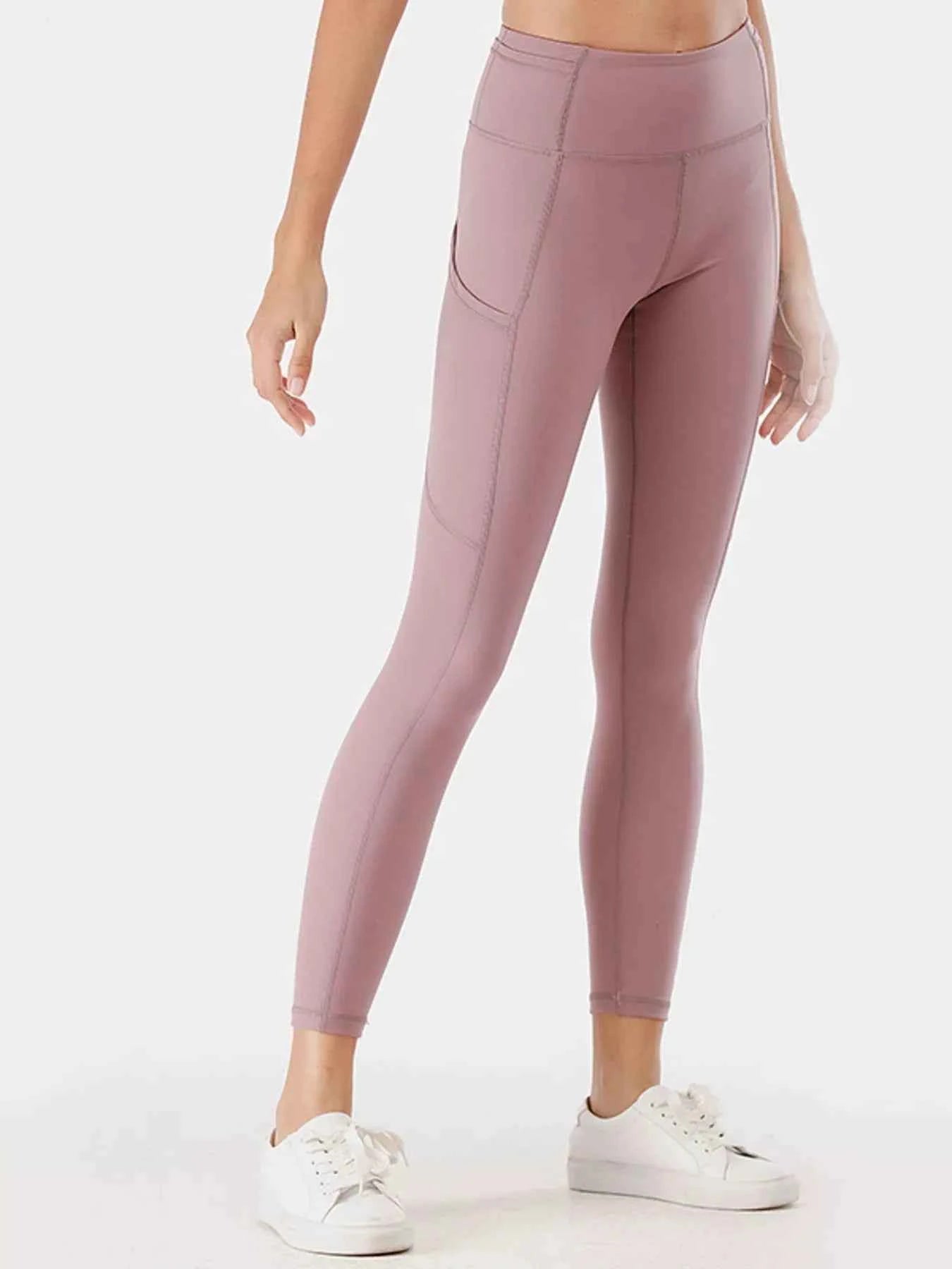 Full Size High-Waisted Active Leggings with Pockets Plus Size