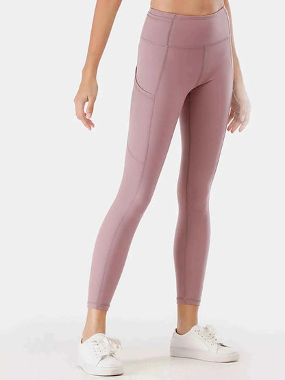 Full Size High-Waisted Active Leggings with Pockets Plus Size