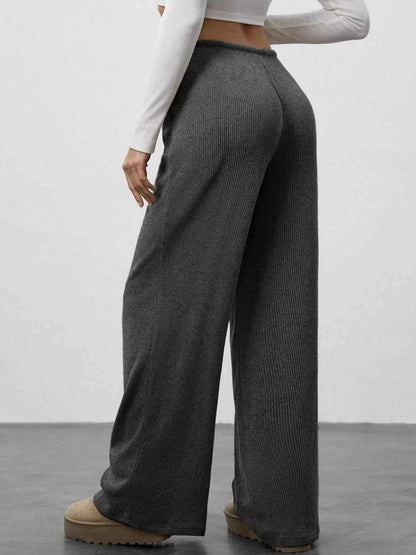 Relaxed Fit Wide Leg Pants