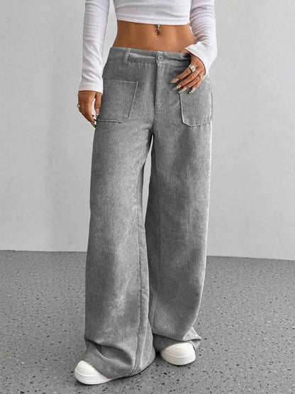 Wide Leg Corduroy Pants