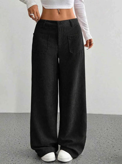 Wide Leg Corduroy Pants