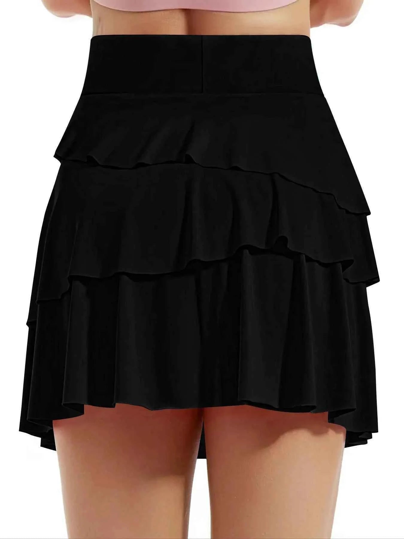 Tiered Ruffle Active Skort
