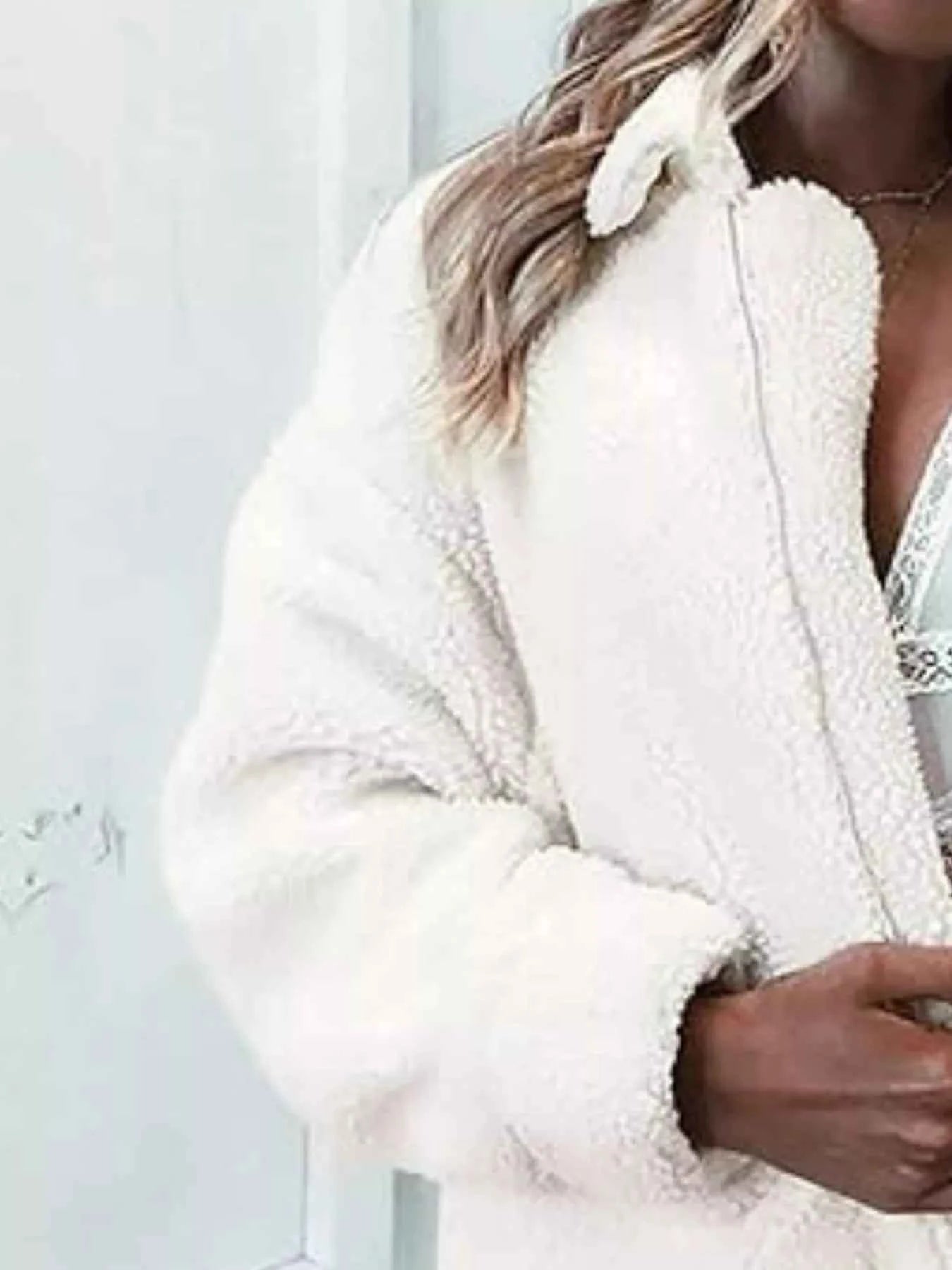 Full Size Plus Size Fleece Zip Up Jacket for Cozy Comfort