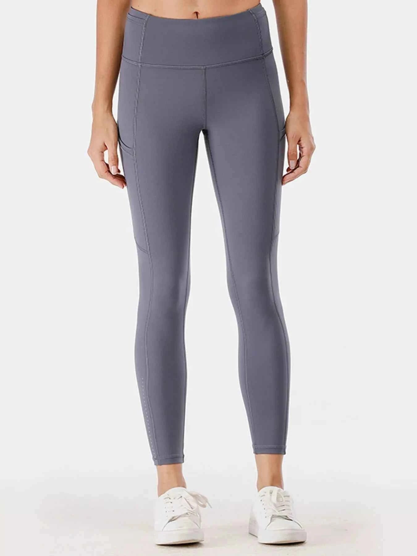 Full Size High-Waisted Active Leggings with Pockets Plus Size