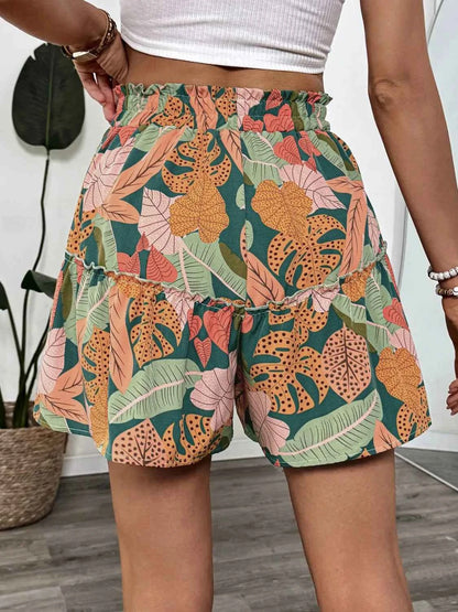 Tropical High Waist Shorts for Effortless Summer Style