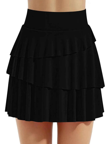 Tiered Ruffle Active Skort