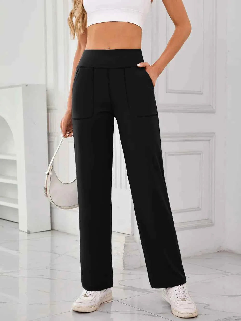 Lovelet High Waist Active Pants with Pockets
