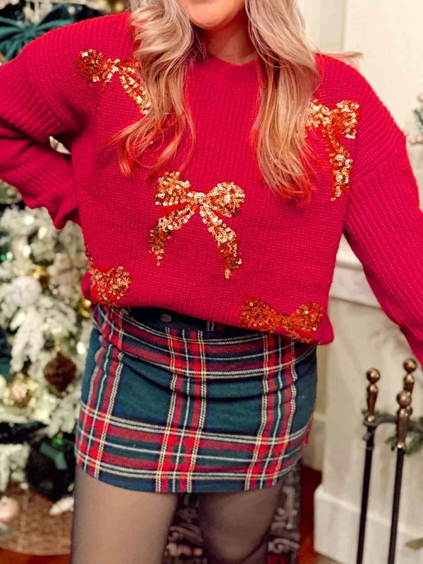 Sparkly Bow Sweater