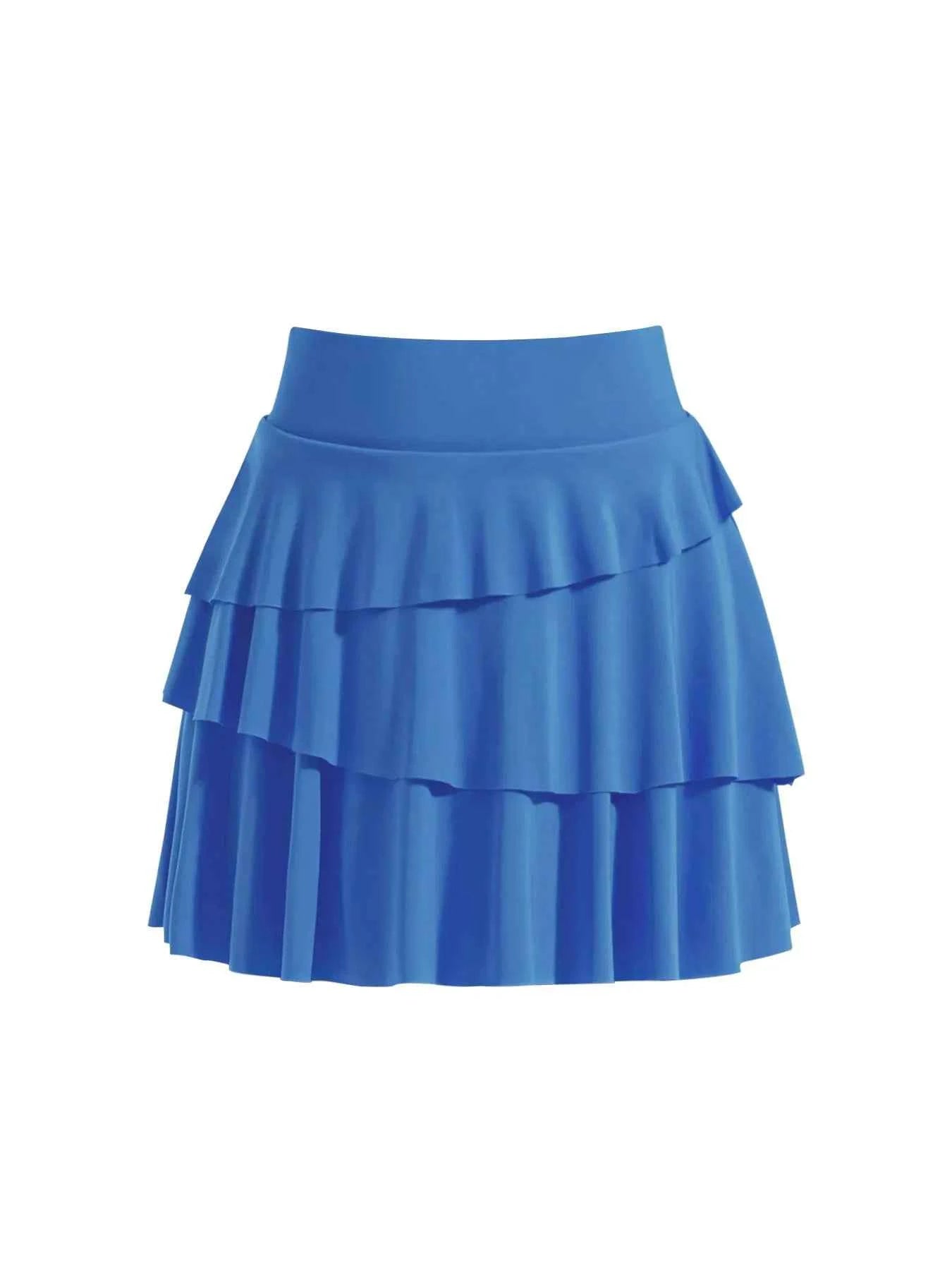 Tiered Ruffle Active Skort