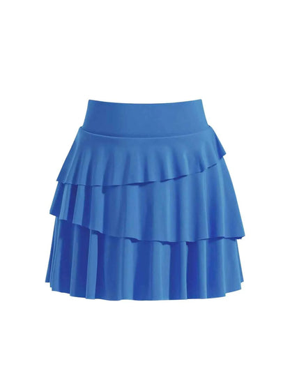 Tiered Ruffle Active Skort