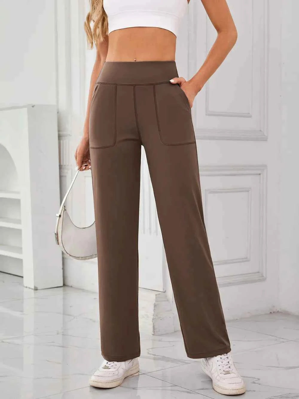 Lovelet High Waist Active Pants with Pockets