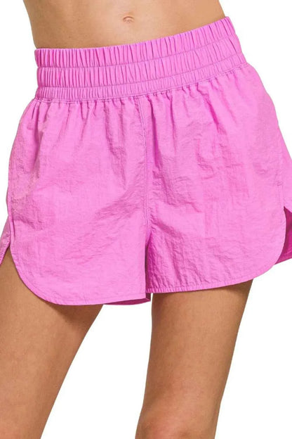 Zenana Running Shorts with Smocked Waistband for Ultimate Comfort