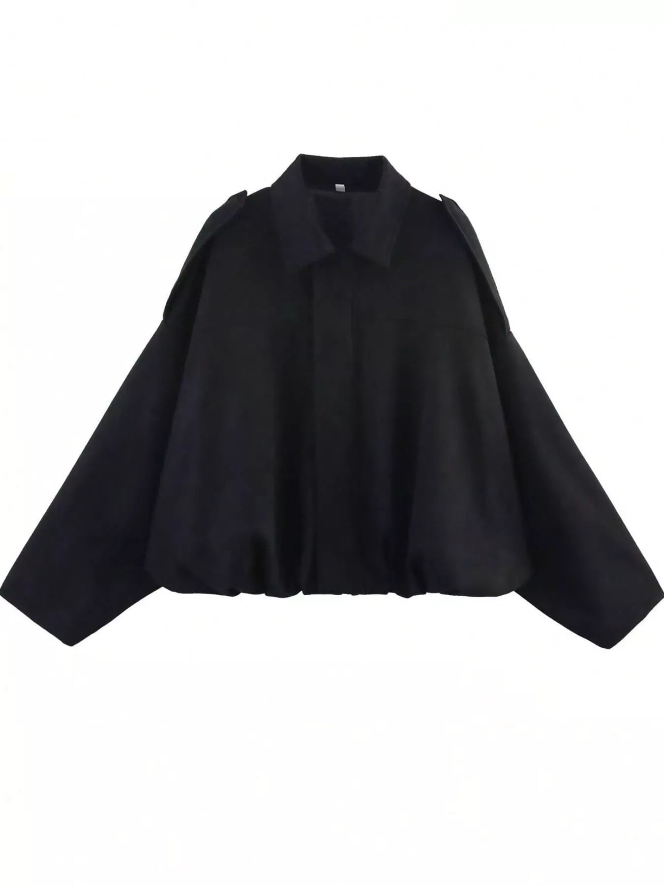 Zip Up Oversized Jacket - DANCING WITH CLOTHES