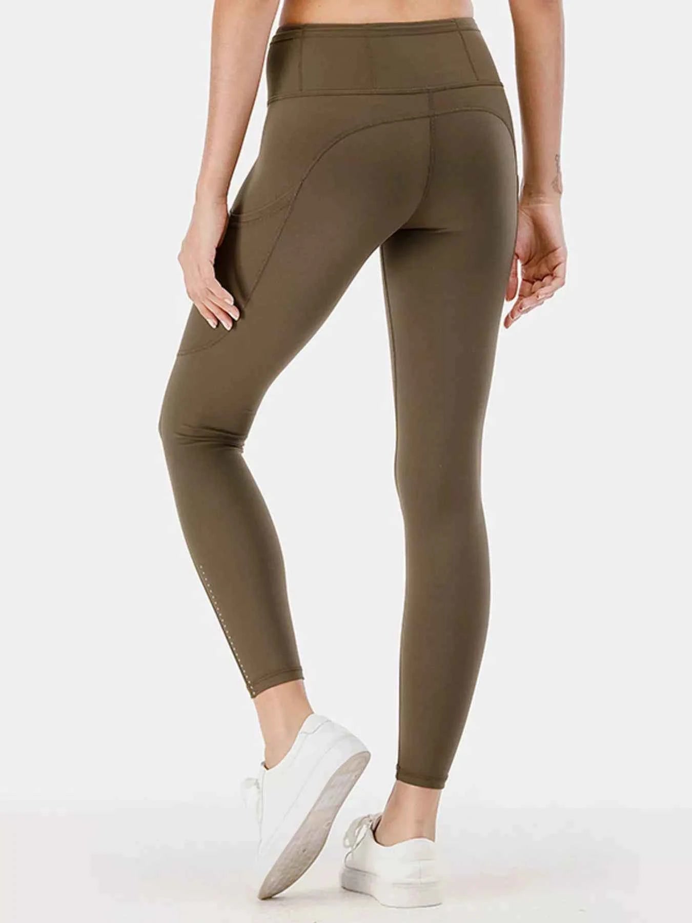 Full Size High-Waisted Active Leggings with Pockets Plus Size