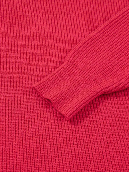 Sequin Bow Accent Sweater with Drop Shoulder Design