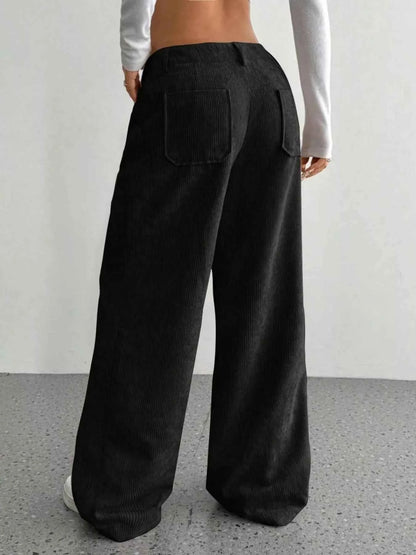 Wide Leg Corduroy Pants