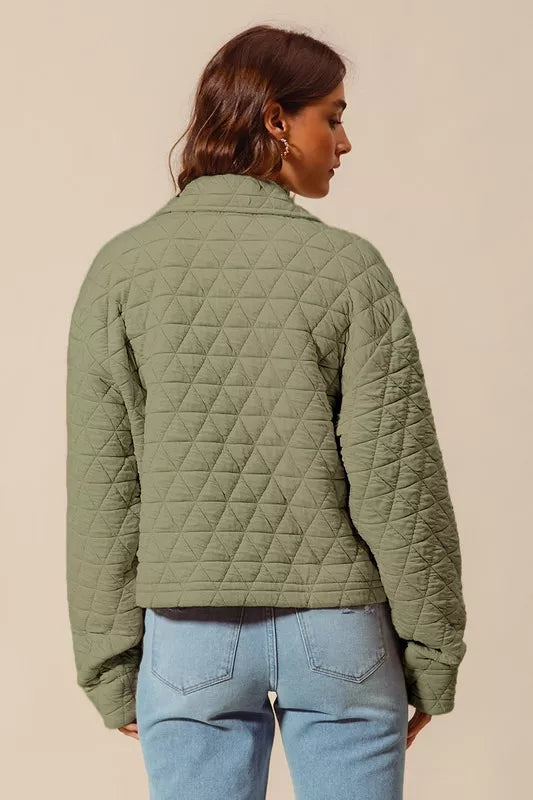 Cozy Quilted Knit Jacket