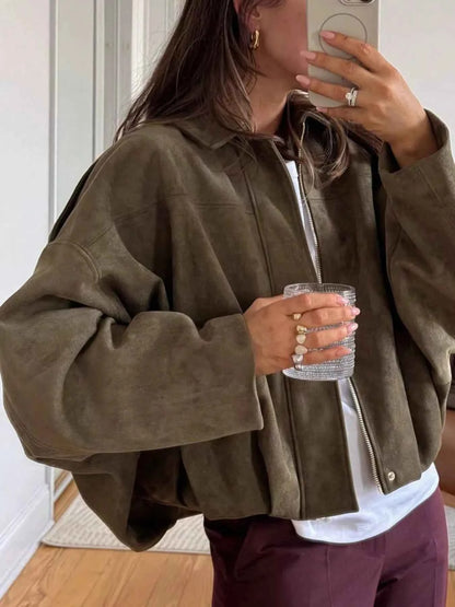 Zip Up Oversized Jacket