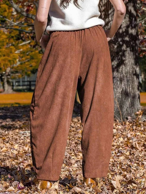 Comfy Corduroy Wide Leg Pants