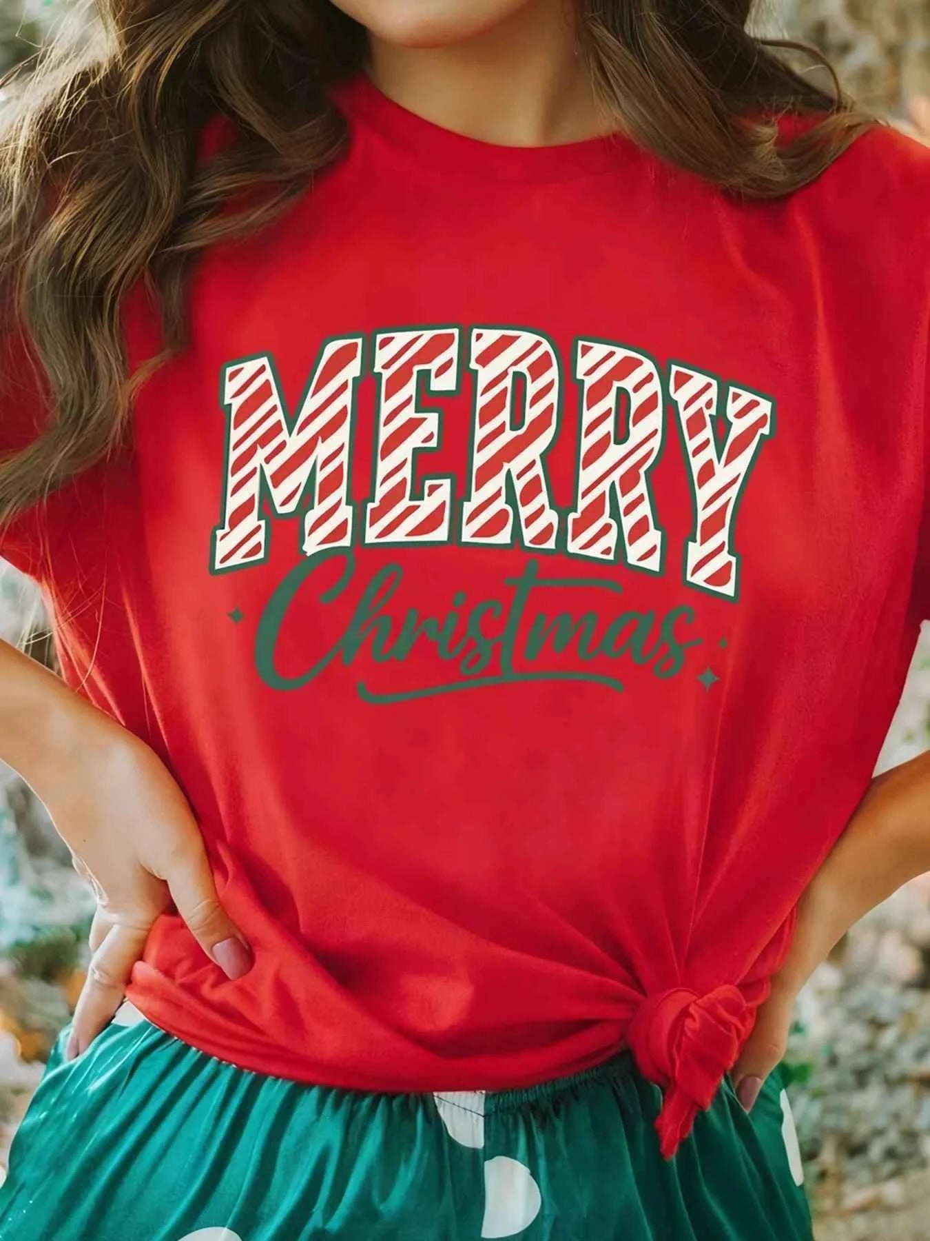 Merry Christmas Short Sleeve Graphic Tee