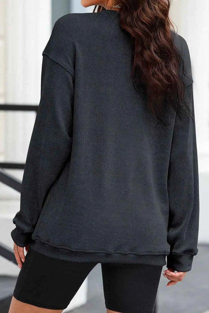 Sequin Candy Cane Sweatshirt for Festive Comfort and Style