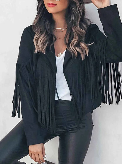Fringe Cropped Jacket for a Chic and Stylish Look