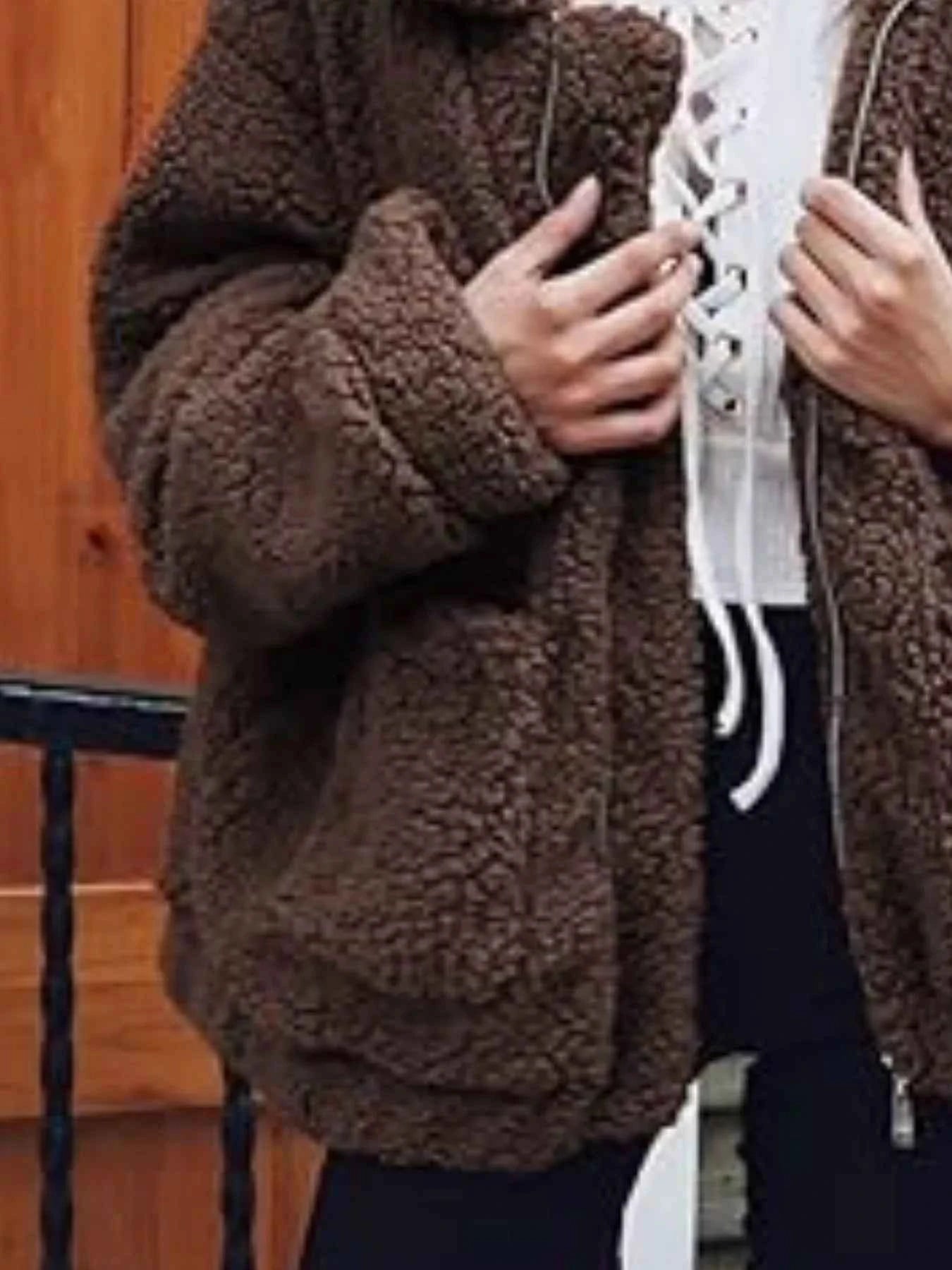 Full Size Plus Size Fleece Zip Up Jacket for Cozy Comfort