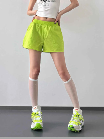 Elastic Waist Active Shorts
