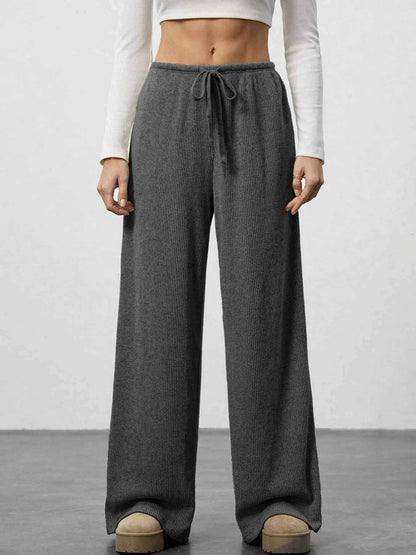 Relaxed Fit Wide Leg Pants