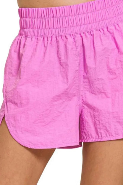 Zenana Running Shorts with Smocked Waistband for Ultimate Comfort