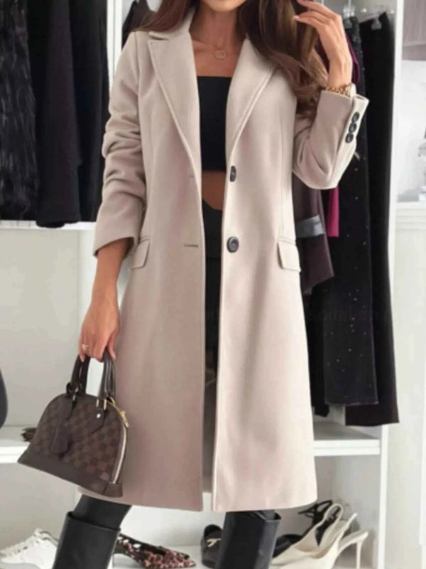 Chic Lapel Collar Coat